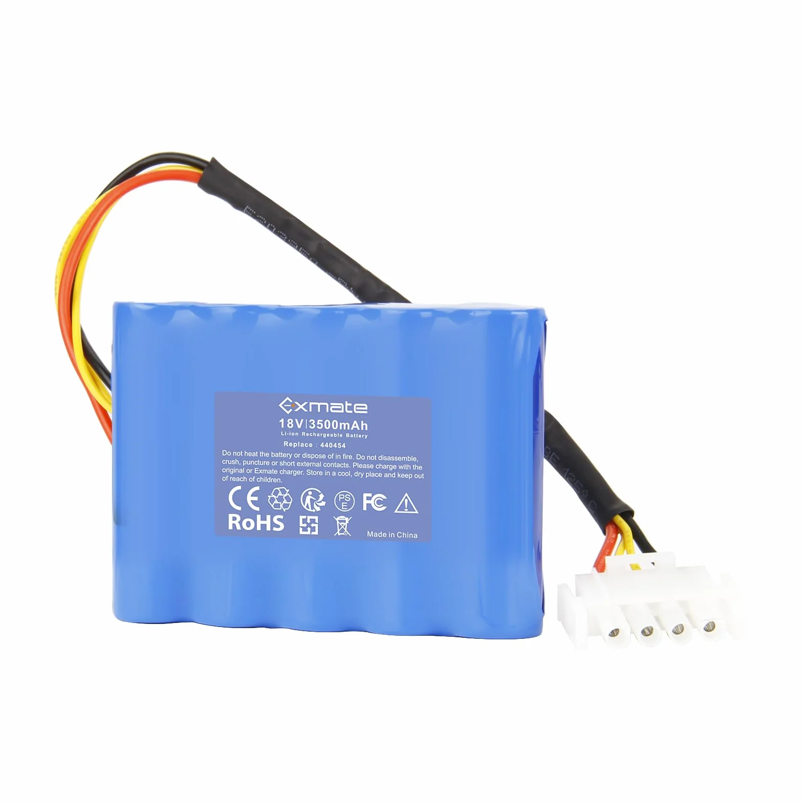 Exmate 18V 3500mAh Li-ion Akku kompatibel mit AL-KO Robolinho 500 E (119833) 02/2018-01/2019 100 110 1100 41.6 1150 W AL-KO 440454 441154 442175 442196 Rasenmäher
