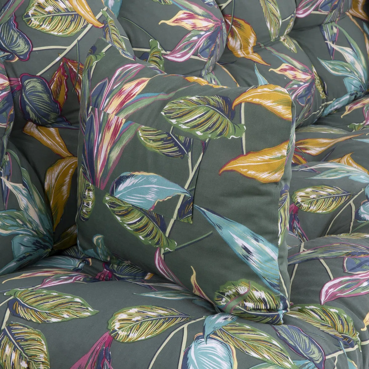 PATIO Hollywoodschaukel Auflage 175x50 cm Ravenna Sitzpolster mit Rückenlehne für Gartenbank Seitenkissen Schnüre