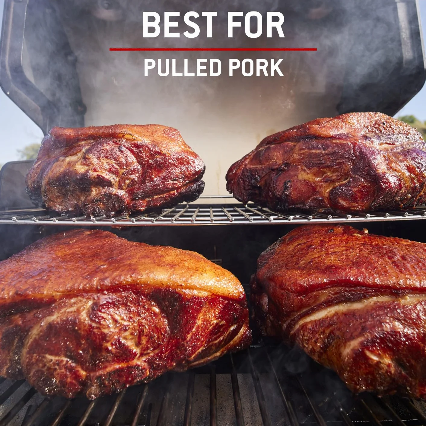 Weber Holzpellets - Kirschholz (8kg), perfekt zum Räuchern von Schwein, 100% natürliche Holzpellets, EU-Produkt, nachhaltig gewonnen, FSC zertifiziertes Holz (18293)