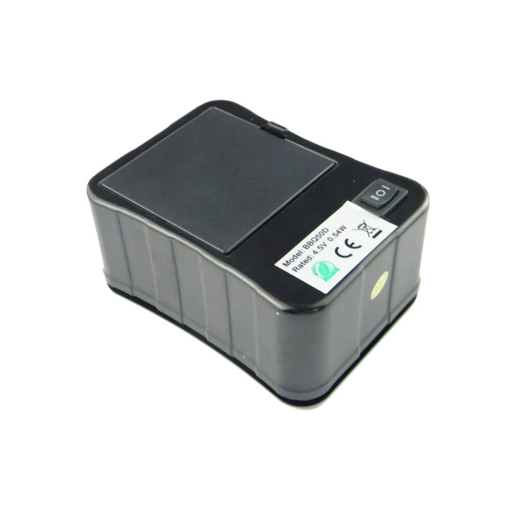 CHANCS 4,5V DC Grillmotor Rotisserie-Zubehör Teile 20kg 3 AA-Batterie für Grillgeräte im Freien Feste Lenkung