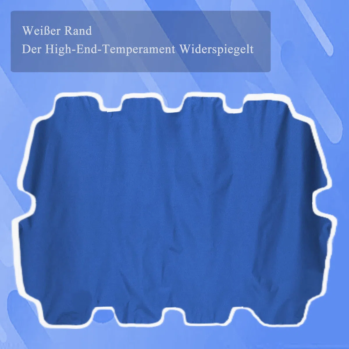 Hollywoodschaukel Dachbezug 210x145, Ersatzdach Hollywoodschaukel Dach Wasserdicht, Sonnendach für Hollywoodschaukel (Blau)