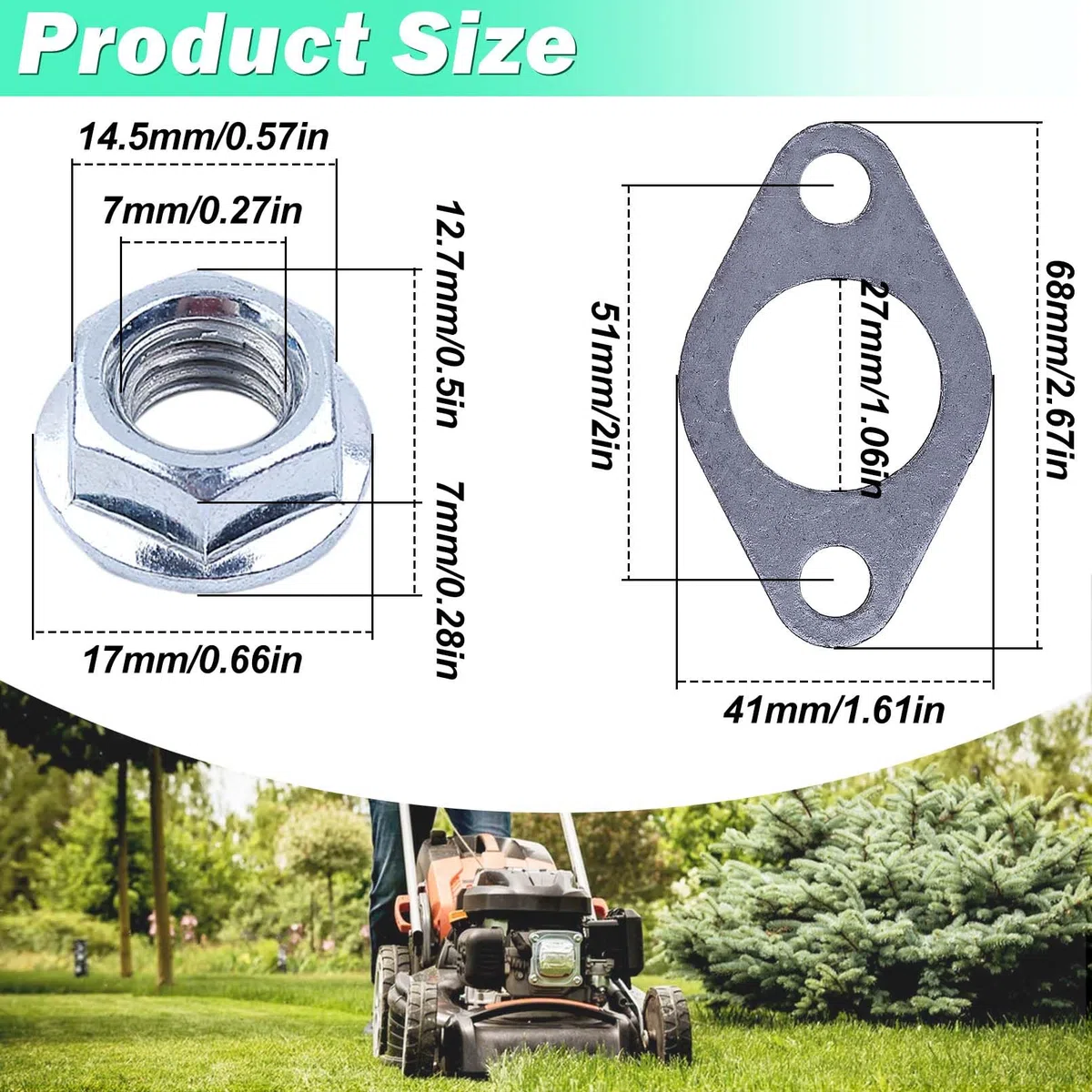 Auspuff für Honda GX390 GX340 11HP 13HP Motoren, ADEFOL Auspuff mit Auspuffrohr Dichtung 4 Takt Motor Auspuffbaugruppe Ersatzteile Schalldämpfer Dichtunssatz Zubehör