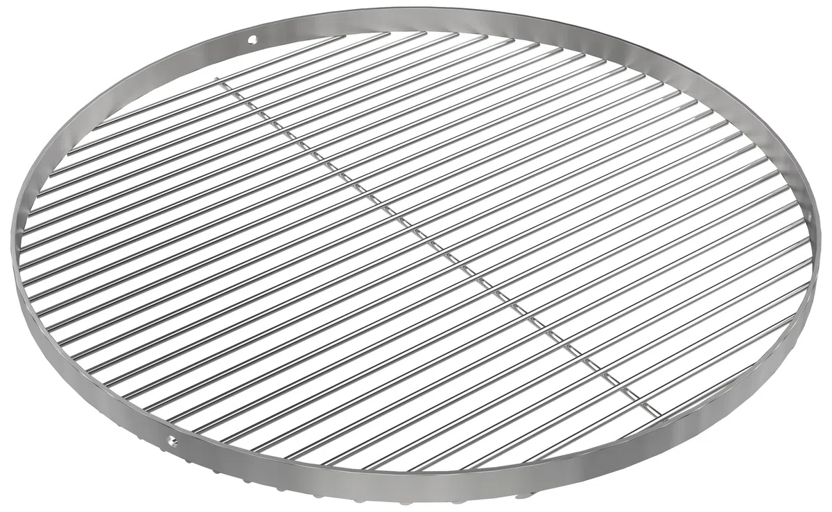 Edelstahl Grillrost Rund 60 cm 304 mit Aufhängungsbohrungen für Weber Kugelgrill 57cm
