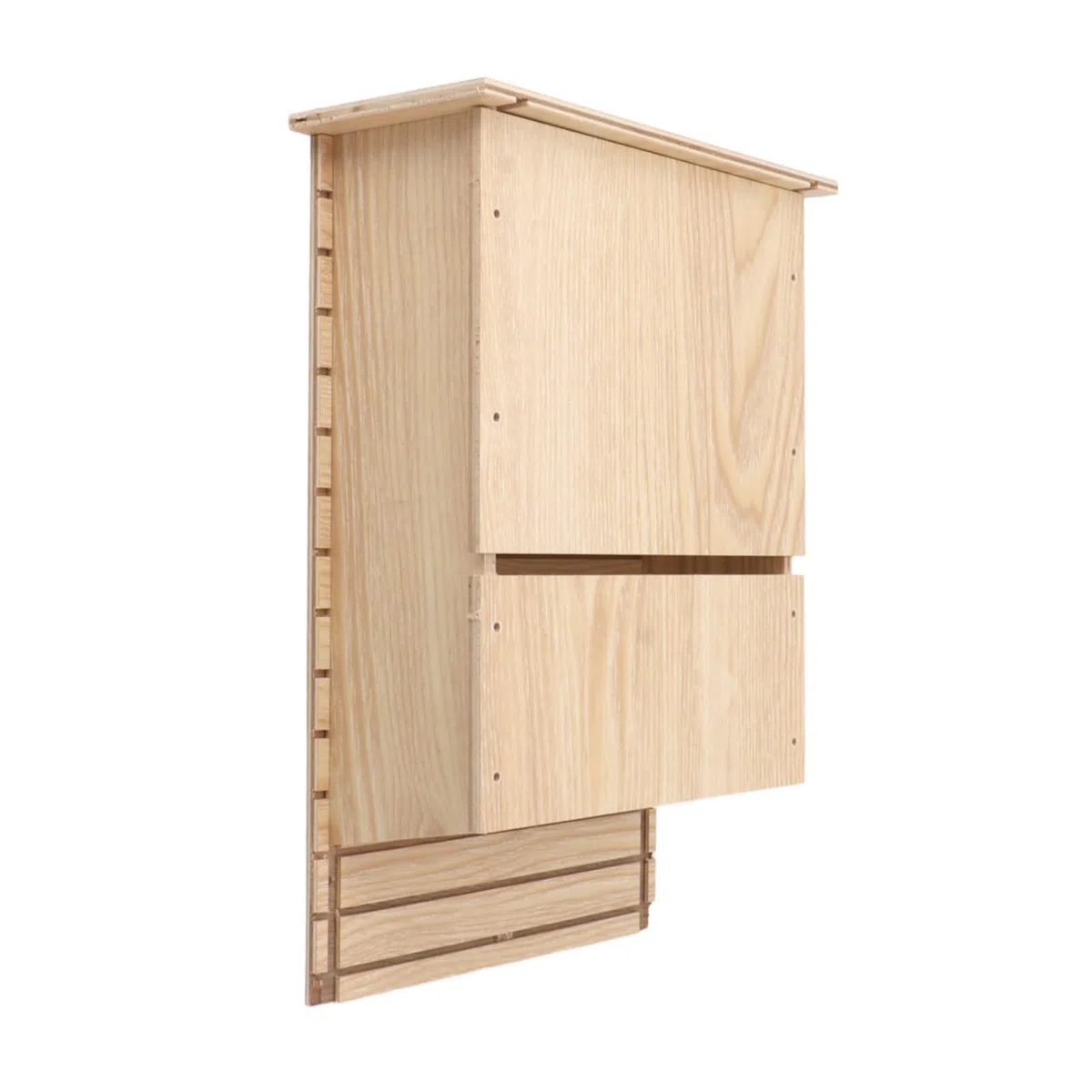Jiawu Fledermaushaus-Bausatz, Großes Fledermaushaus aus Holz für den Außenbereich, Einstöckiger Fledermauskasten Zum Landen, Künstlicher Fledermausquartier Zum Anlocken von Fledermäusen