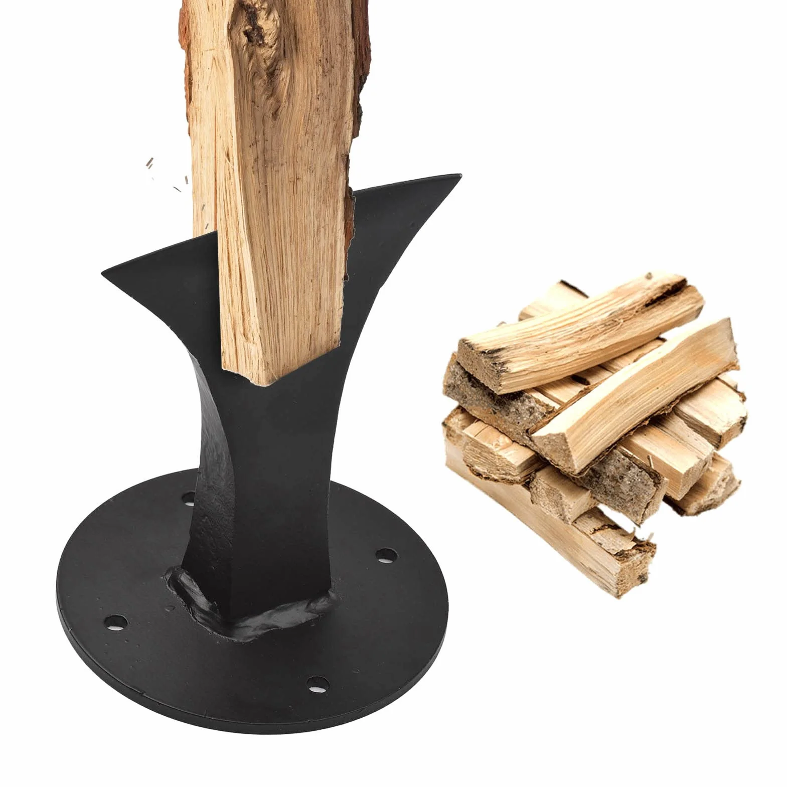 BigKing Manueller Holzspalter, Brennholzspalter Robuster Brennholzspalter Kleiner Manueller Holzspalter Für Kleine Kaminöfen