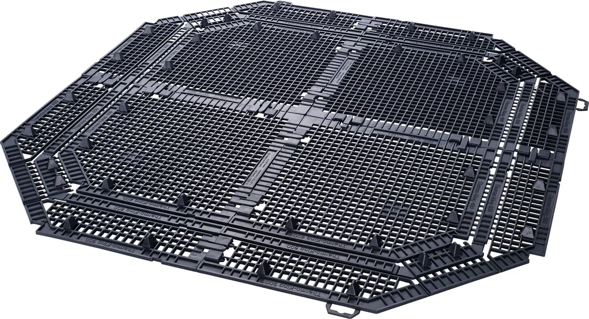 GARANTIA Bodengitter Thermo- / ECO-King 900/600 / 400 Liter schwarz - Bodengitter für Komposter, Garten, Komposter Garten, Gitter, Kompost, Abfall & Recycling, Wühlmausgitter