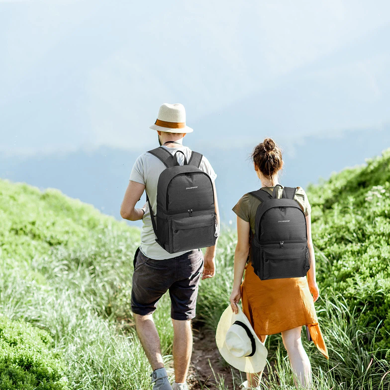 Kühlrucksack 2-IN-1 Isoliertasche groß Kühltasche Thermo Rucksack Auslaufsichere Rucksack mit Kühlfach Perfekt für Picknicks, Strand Ausflüge, Wandern, Arbeiten &Familienausflüge(24 Dosen)