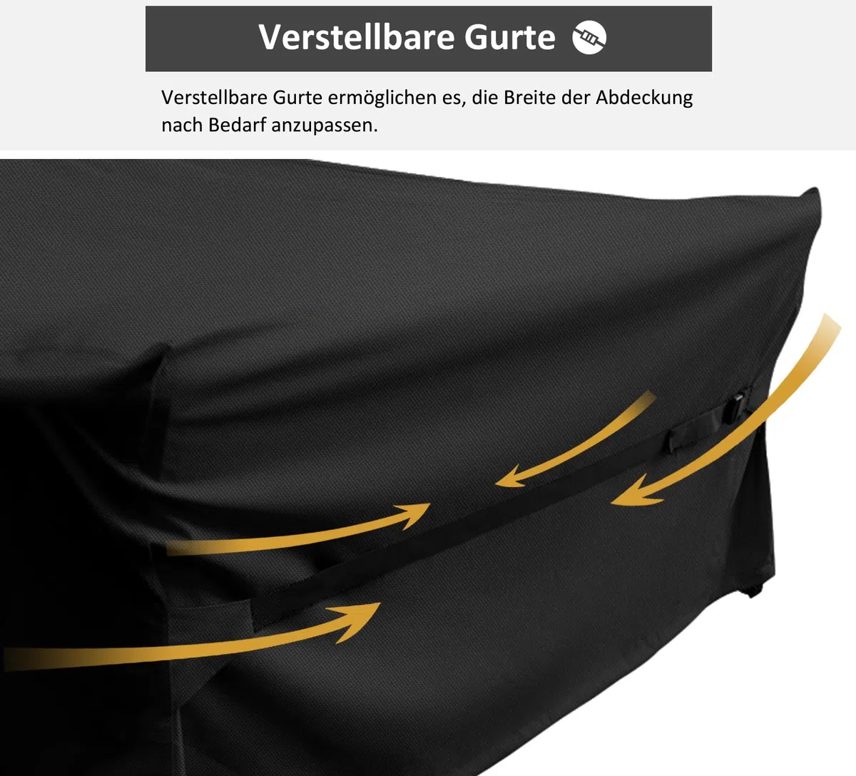 Dokon Abdeckung für Gartenmöbel Wasserdicht, 270x210x90cm, Gartentisch Schutzhülle mit Belüftungsöffnungen, Robustes 420D Oxford-Gewebe Staubfest Anti-UV Abdeckplane für Terrassenmöbel, Sitzgruppe