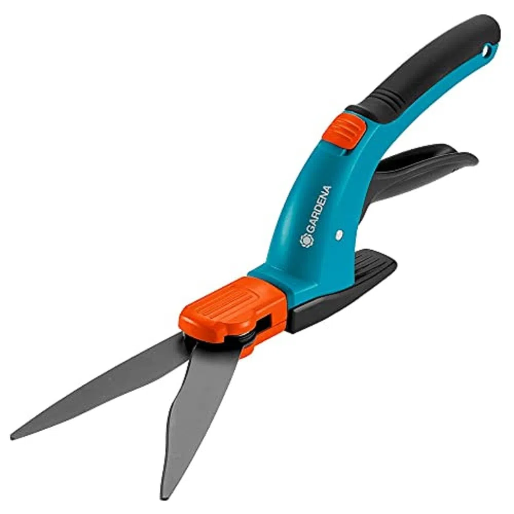 Gardena Comfort Grasschere, drehbar & EcoLine Unkrautstecher: Zum einfachen Entfernen von Unkraut ohne Chemikalien, ergonomischer Griff, beschichtetes Metall, aus recycelten Materialien (17702-20)