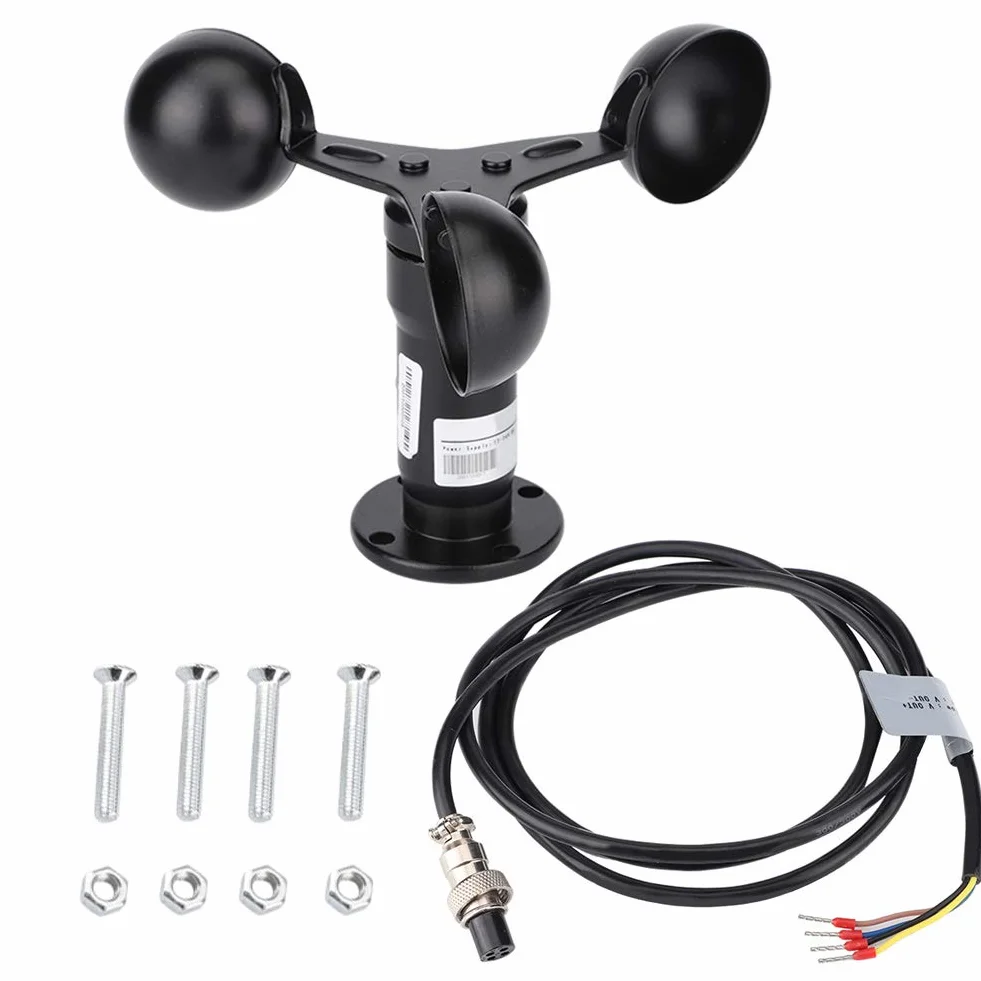 Becherförmiger Windsensor 360-Grad Windgeschwindigkeitsmessung 0-10 V Digitales Anemometer Windrichtungssensor