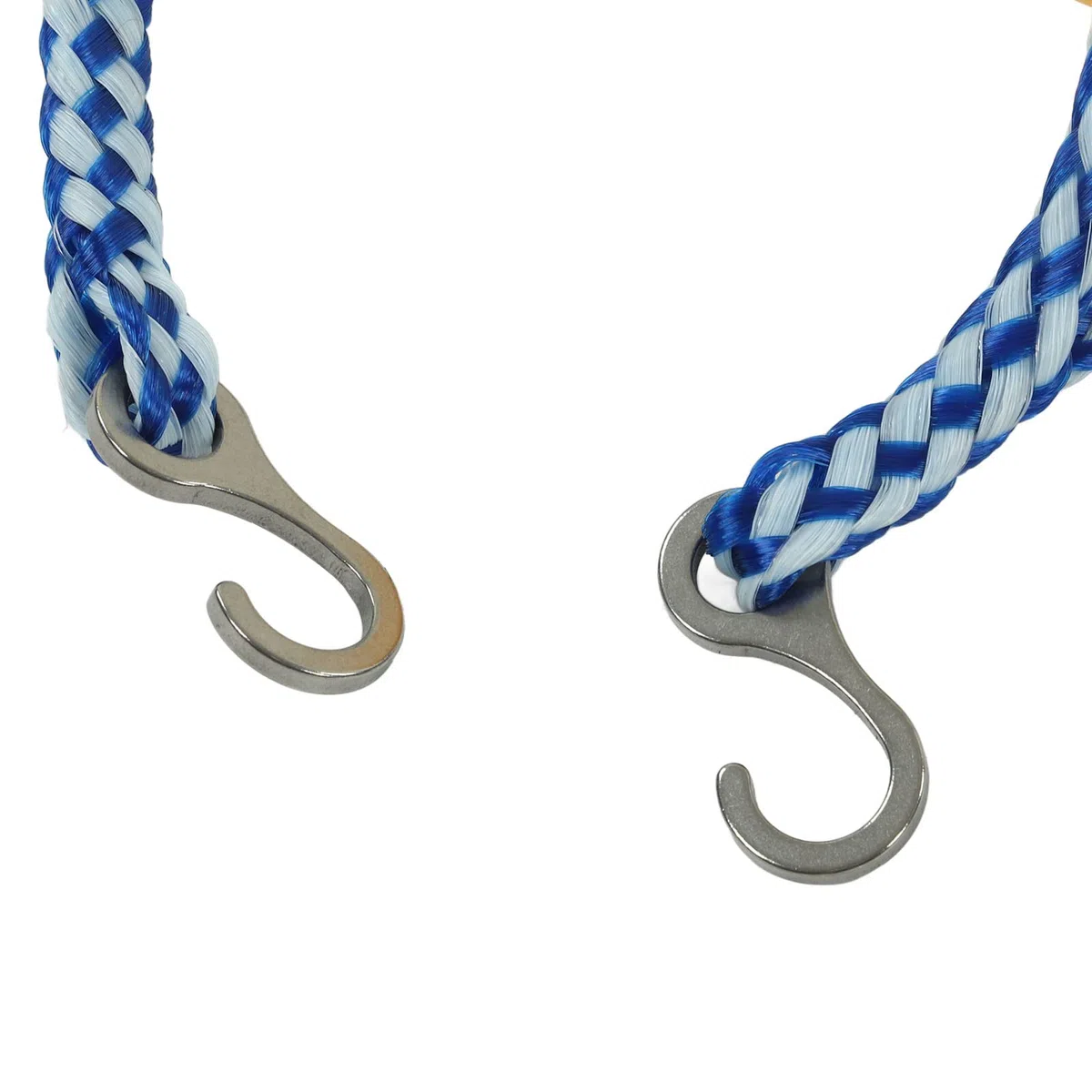 Schwimmleine, 5 M, 7 cm, PVC-Sicherheits-Trennseil Und Schwimmleine Mit 2 Vormontierten Edelstahlhaken Und Zweifarbigen Schwimmbojen Für Effektive Sicht auf Das Schwimmbad