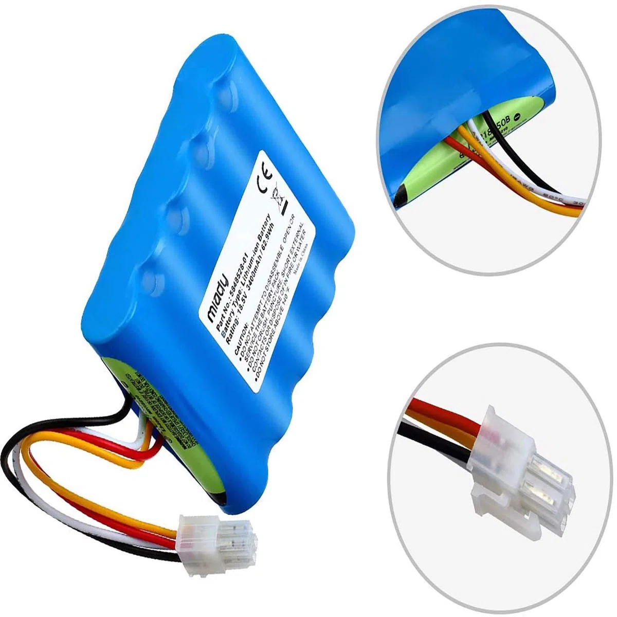 Miady Mähroboter Ersatzakku (3400mAh) Kompatible mit Gardena Sileno R100Li, R130Li, R160Li, Husqvarna Automower 310,315, 584 82 28-01, 584 82 28-02, 584 85 28-01, 589 58 62-01