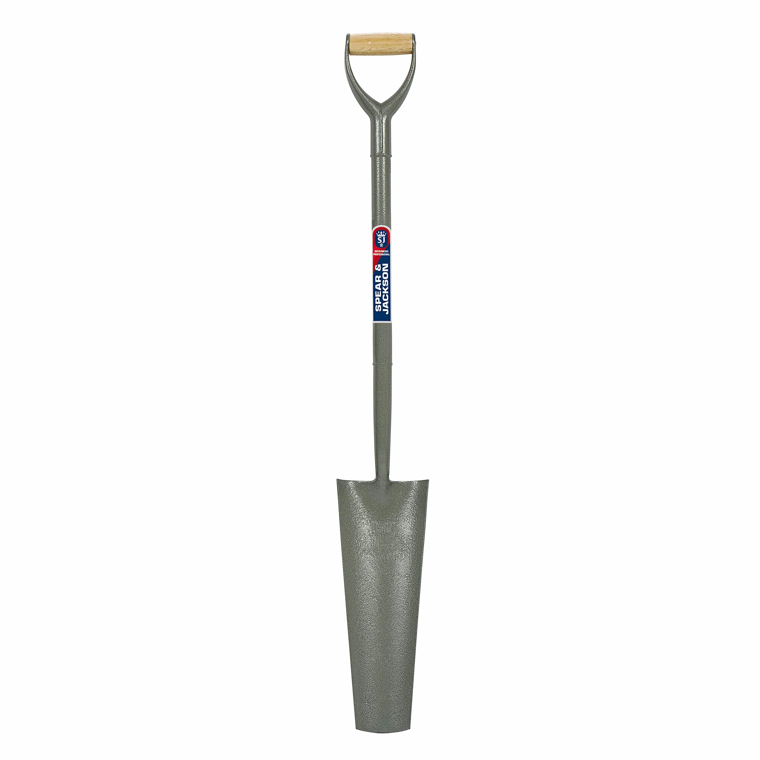 Spear & Jackson 2154HK 16" Drainagespaten aus Rohrstahl – Robuster Kohlenstoffstahl, pulverbeschichtet, ergonomischer Stiel, ideal für schmale Gräben, Drainagen, Rohr- & Kabelverlegung