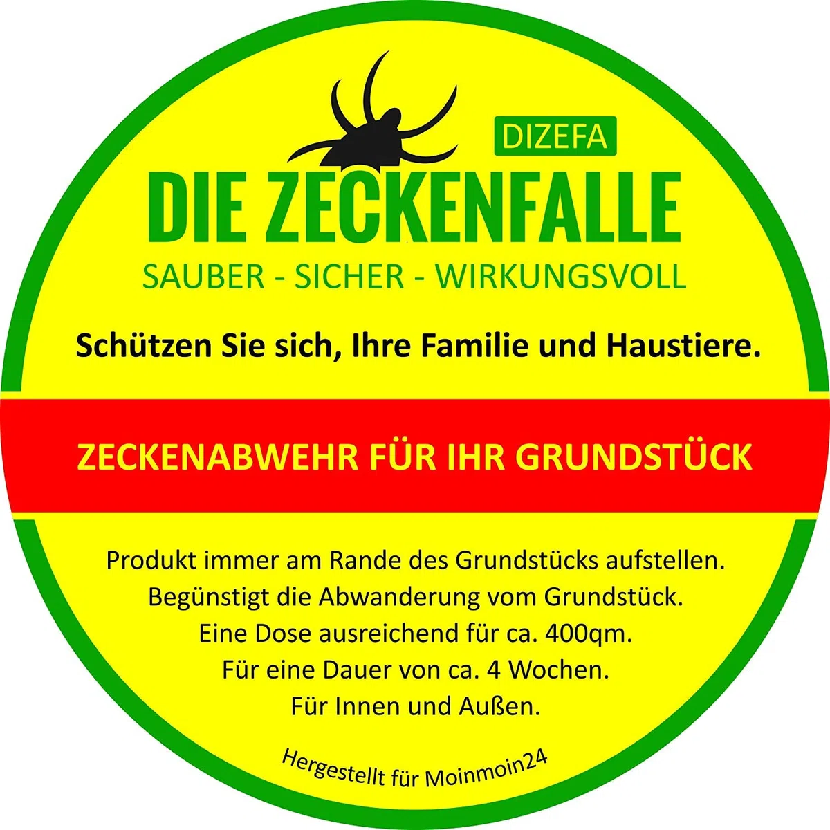 Zeckenfalle (3 Dosen) – Innovatives System zur Zeckenabwehr im Garten – Lockwirkung ohne Chemie