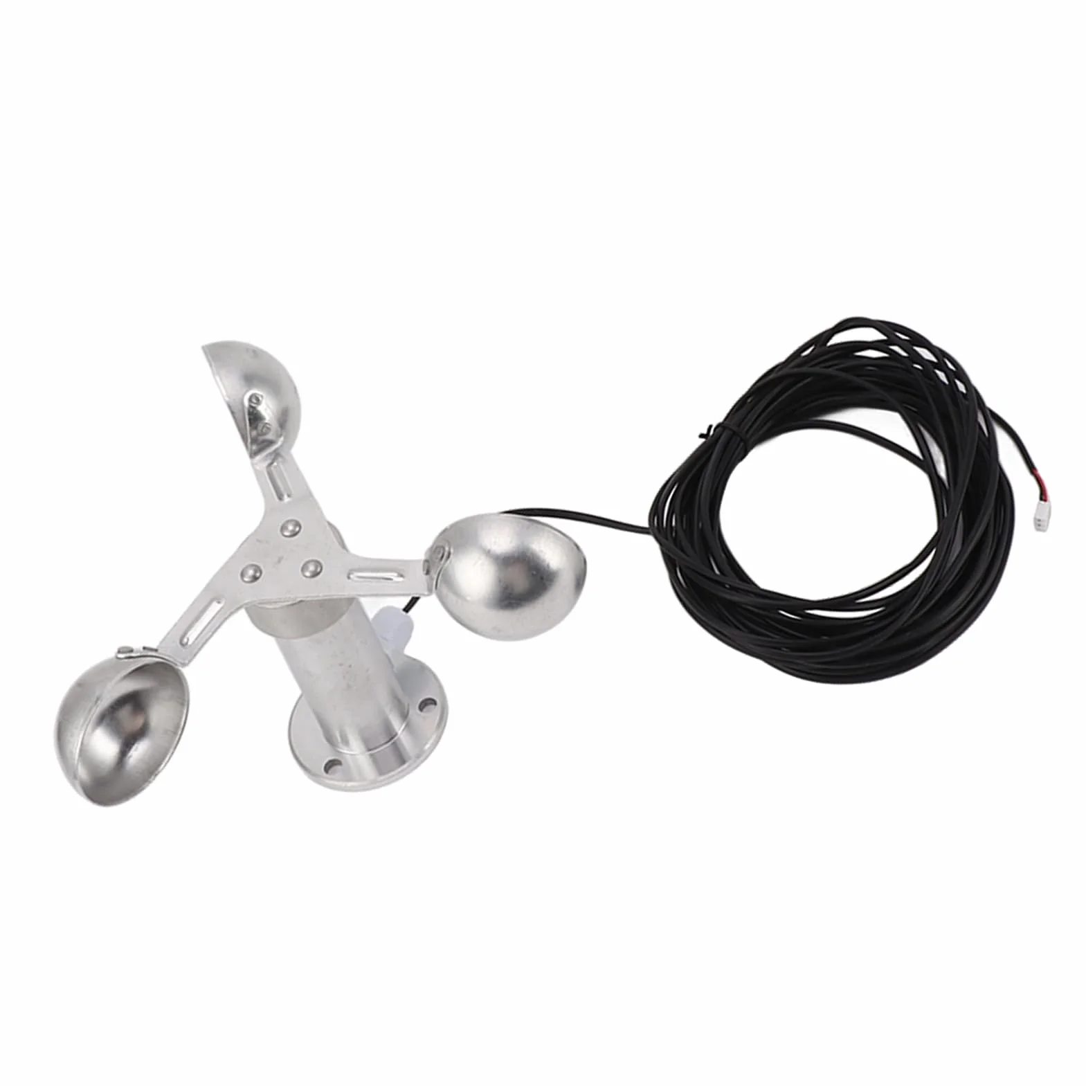 Anemometer aus Aluminiumlegierung 3 Tassen Windgeschwindigkeitssensor 0-3,8 V für Kraftwerke Meteorologische Überwachung