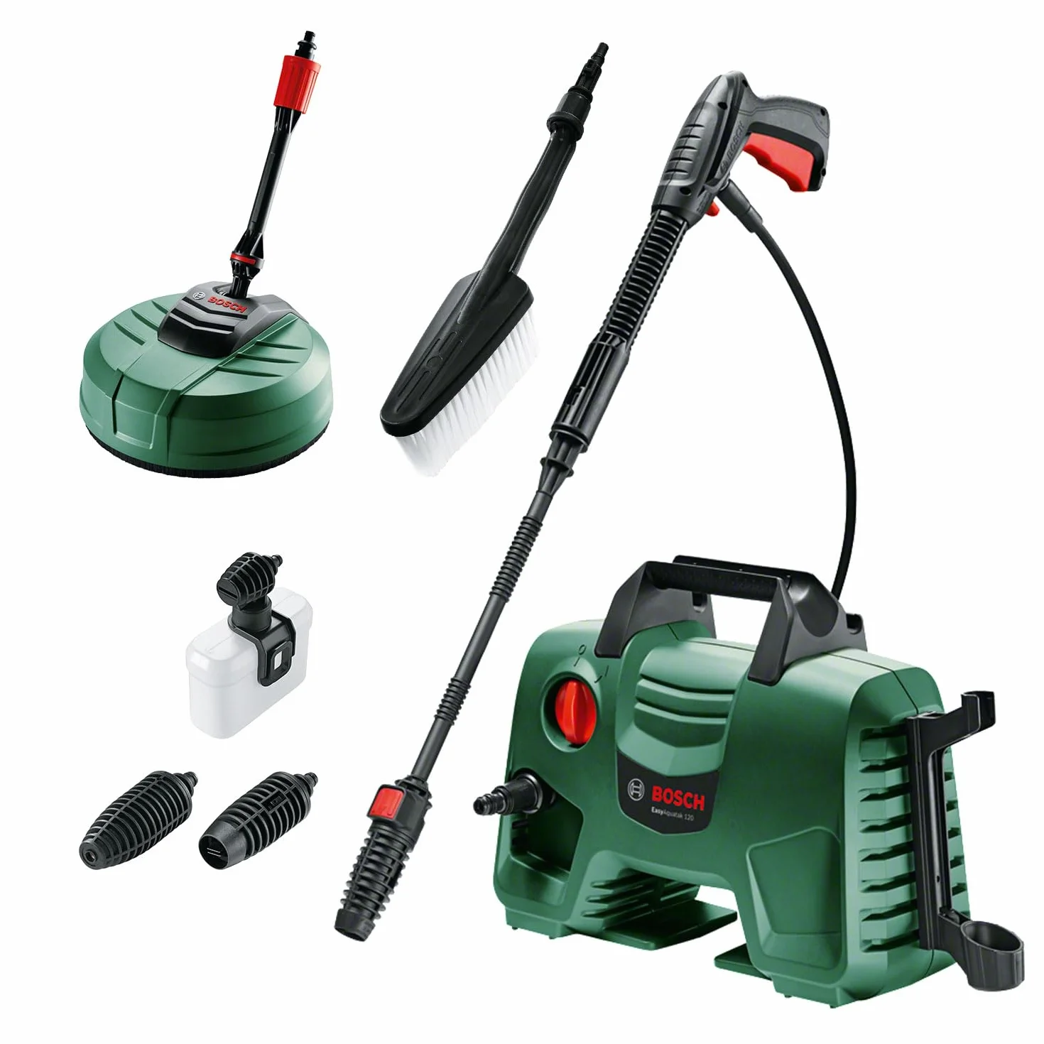 Bosch Home and Garden Hochdruckreiniger EasyAquatak 120 Premium Kit (1500 W, Haus-und Auto-Kit enthalten, max. Fördermenge: 350 l/h, im Karton) - Amazon Edition