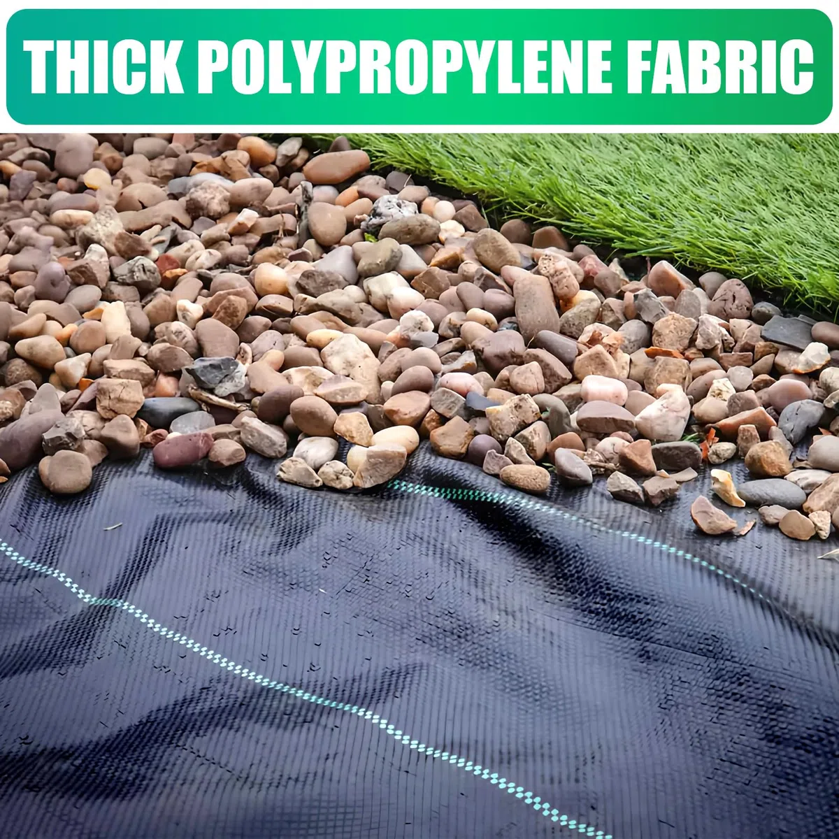 Unkrautvlies Gartenvlies 100g/m², Unkrautschutzfolie für Garten,reißfest Unkrautfolie Bändchengewebe Wasserdurchlässig,Hohe UV Stabilisierung (30m² (2m x 15m))