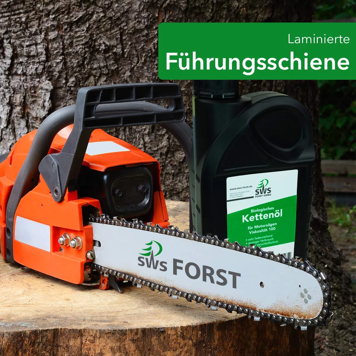 SWS Forst GmbH Führungsschiene robust und gehärtet - mit Umlenkstern - laminiert und langlebig 63 cm 3/8 1,6 84 TG kompatibel mit Stihl 066 MS660 MS 660