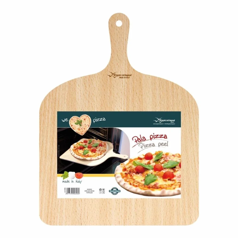 MAAJ Eppicotispai Pizza-Set mit Kochstein und Pizzaschieber, Silber