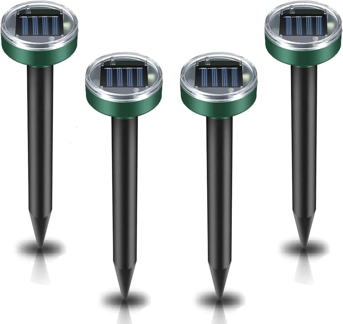 4erPack Professioneller Maulwurf Vertreiber Wühlmausschreck,SCHNELLE Ergebnisse, Wühlmaus, Maulwurf vertreiben,Solar Maulwurfschreck Maulwurfvertreiber