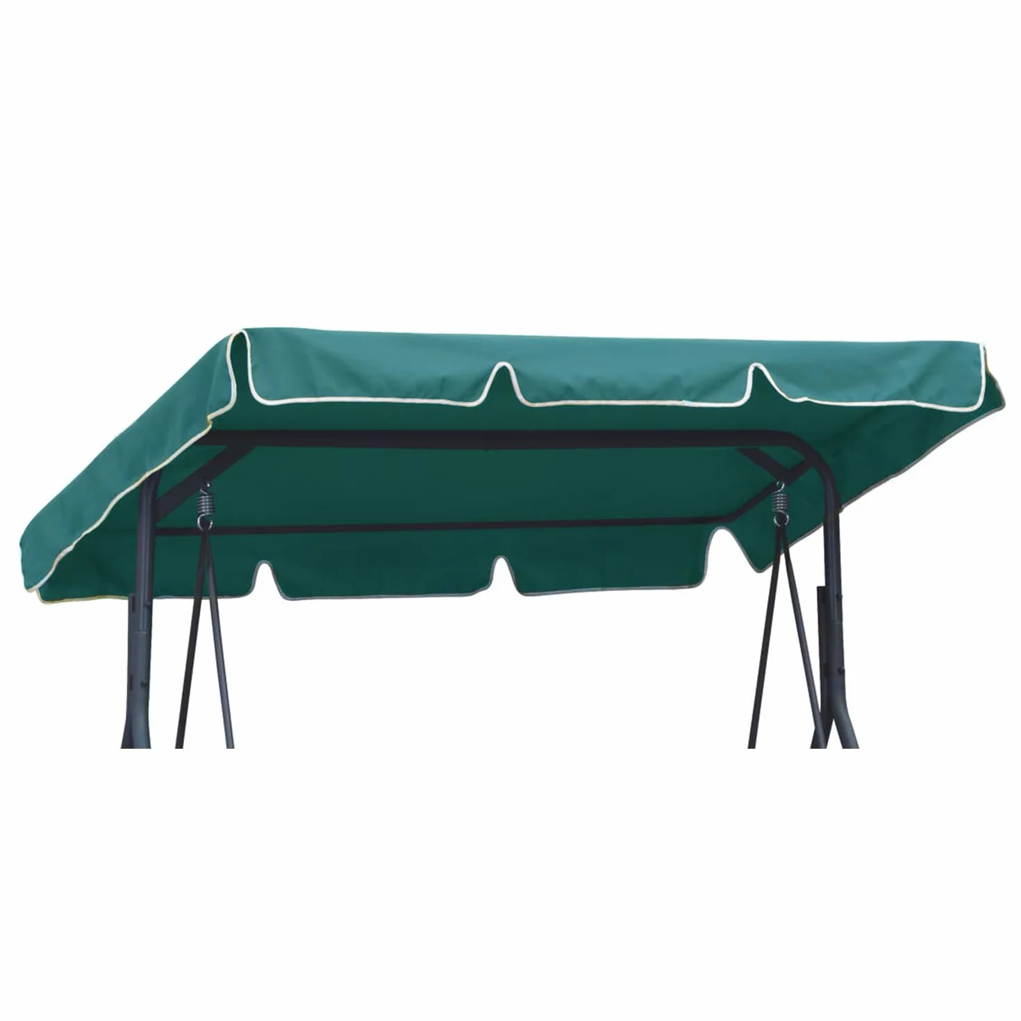 Universal Dachbezug für Hollywoodschaukel Dach-Plane für 3 sitzer XL ca 210x145 cm für Garten-Schaukel Dachplane Ersatzdach Sonnendach Grün [101]