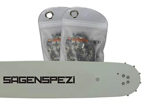 40cm Schwert-Set Drive mit 2 Vollmeißelketten 3/8" 57TG 1,3mm passend für MC Culloch CS 390