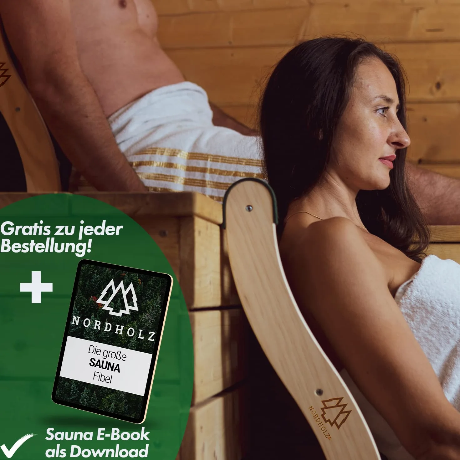 Nordholz Sauna Rückenlehne ergonomisch aus nordischer Fichte für Infrarotkabine