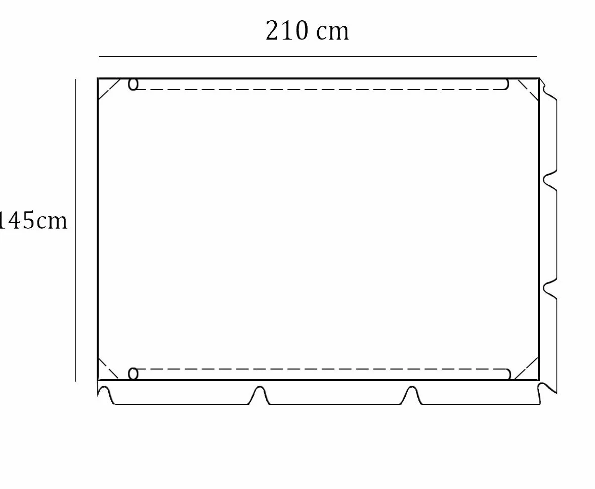 Universal Dachbezug für Hollywoodschaukel Dach-Plane für 3 sitzer XL ca 210x145 cm für Garten-Schaukel Dachplane Ersatzdach Sonnendach Grün [101]