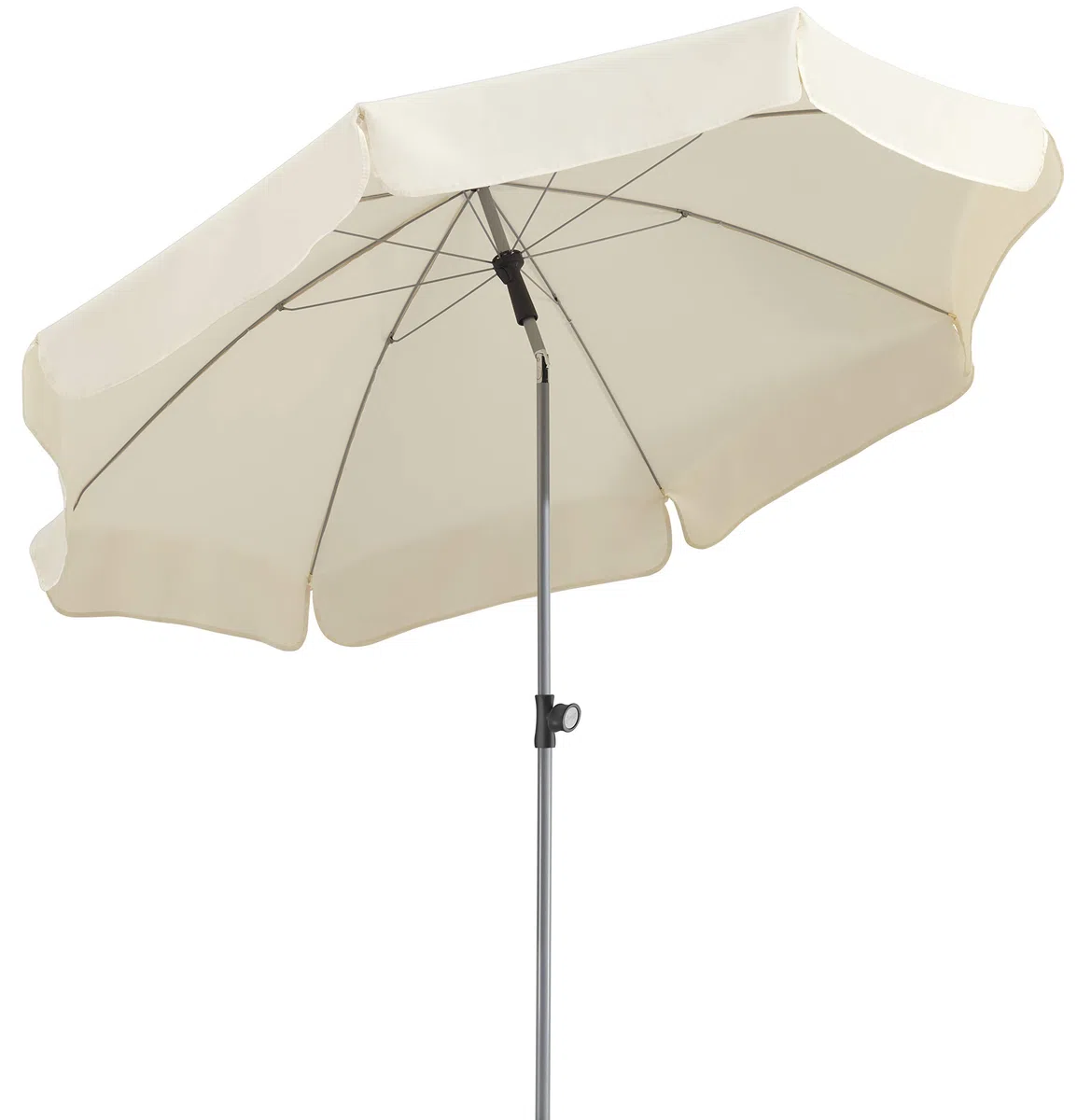Schneider Sonnenschirm Locarno, natur, 200 cm rund, Gestell Stahl, Bespannung Polyester, 2.4 kg