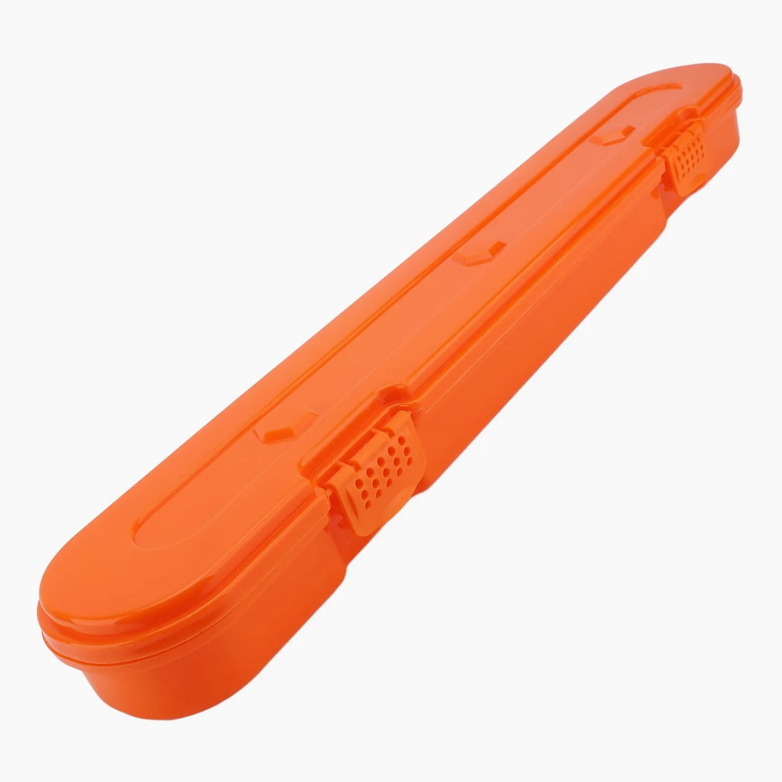 ZJchao Kettensägenkettenlagerbox mit Großer Kapazität Kunststoff Organizer Elektrische Sägekette Tragetasche (ORANGE)