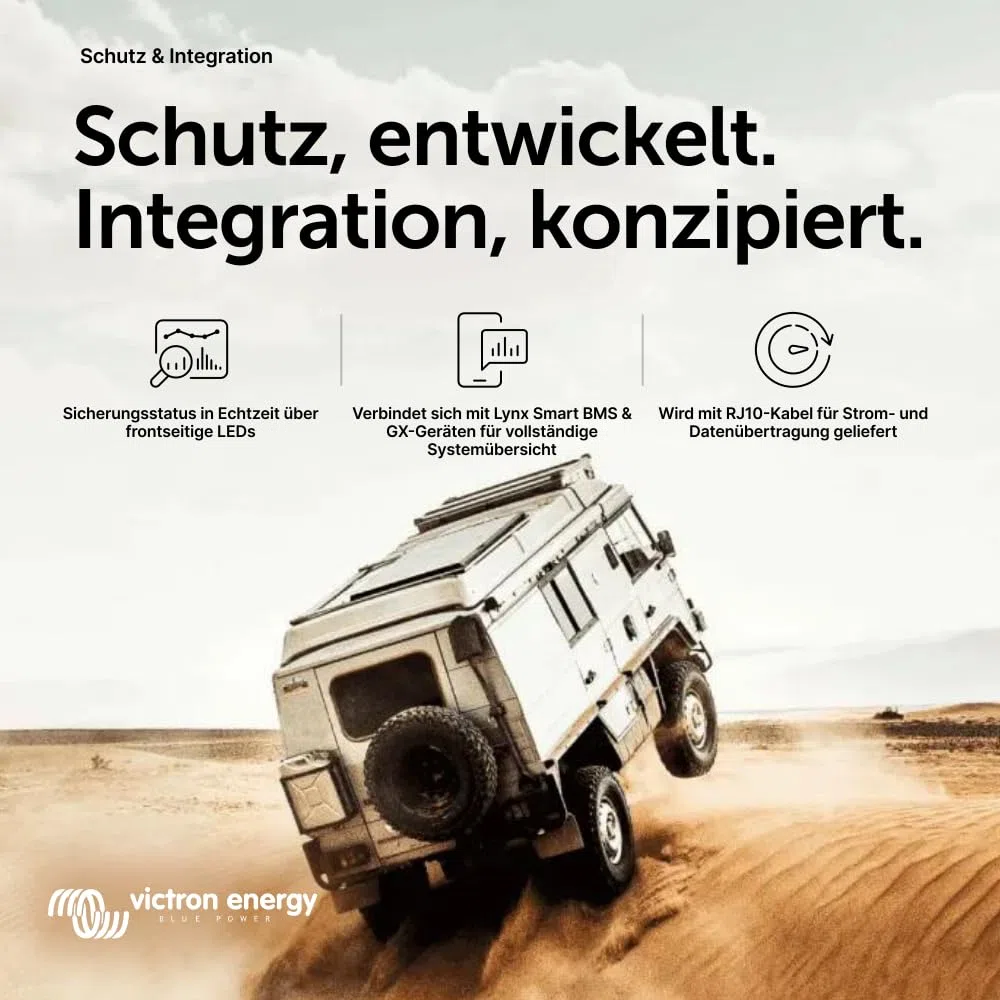 Victron Energy Lynx Distributor M10 1000A DC-Verteiler mit Sicherungsüberwachung Bluetooth