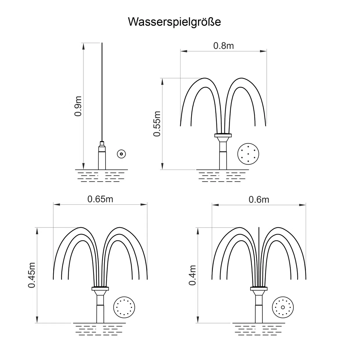 esotec Solar Teichpumpenset 5/250 mit 5 W Solarmodul, Solarbrunnen, Wasserspiel Garten, Solarteichpumpe, Springbrunnen 101763