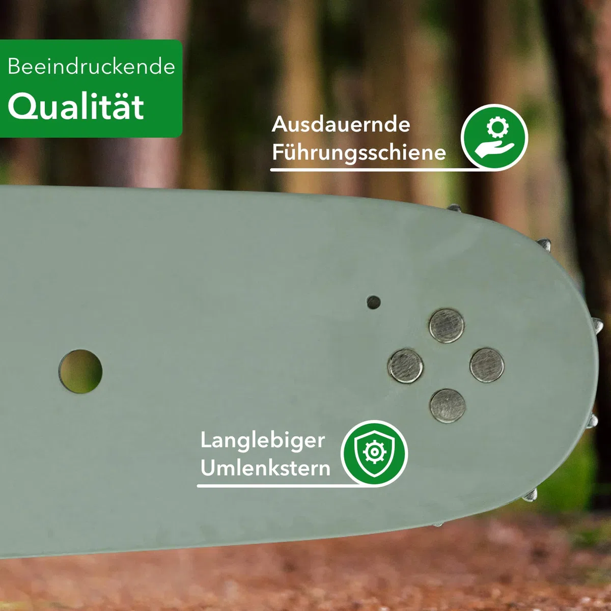 SWS Forst GmbH Führungsschiene robust und gehärtet - mit Umlenkstern - laminiert und langlebig 63 cm 3/8 1,6 84 TG kompatibel mit Stihl 066 MS660 MS 660