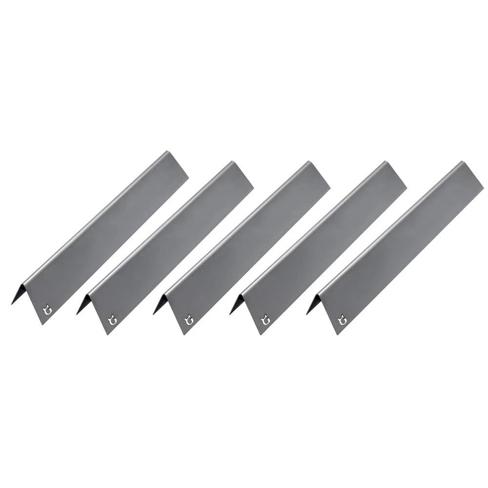 Edelstahl Aromaschienen für Weber Spirit Flavorizer Bars (für Weber Spirit 310/320/330 ab 2013-2024 (5 Stück))