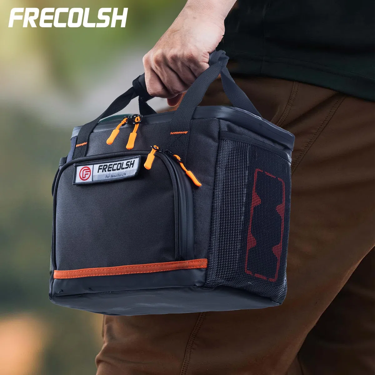 Reise-Tragetasche, kompatibel mit Jackery Explorer 300/240/160, tragbarer Kraftwerks-Aufbewahrungskoffer mit wasserdichtem Boden und Vordertaschen für Jackery Zubehör, Solargenerator