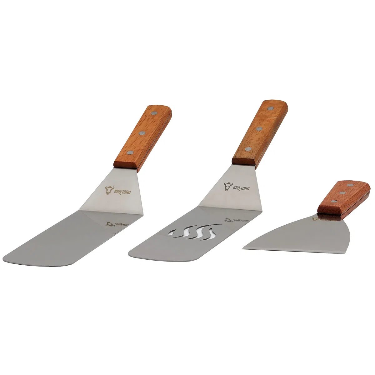 BBQ-Toro 9-teiliges Edelstahl Grill Plancha Zubehör Set | Plancha Grill Zubehör Set mit Wärmeglocke, Pfannenwender, Spachtel, Grillzange, Spritzflaschen, Eiformen | Teppanyaki Grill Werkzeug