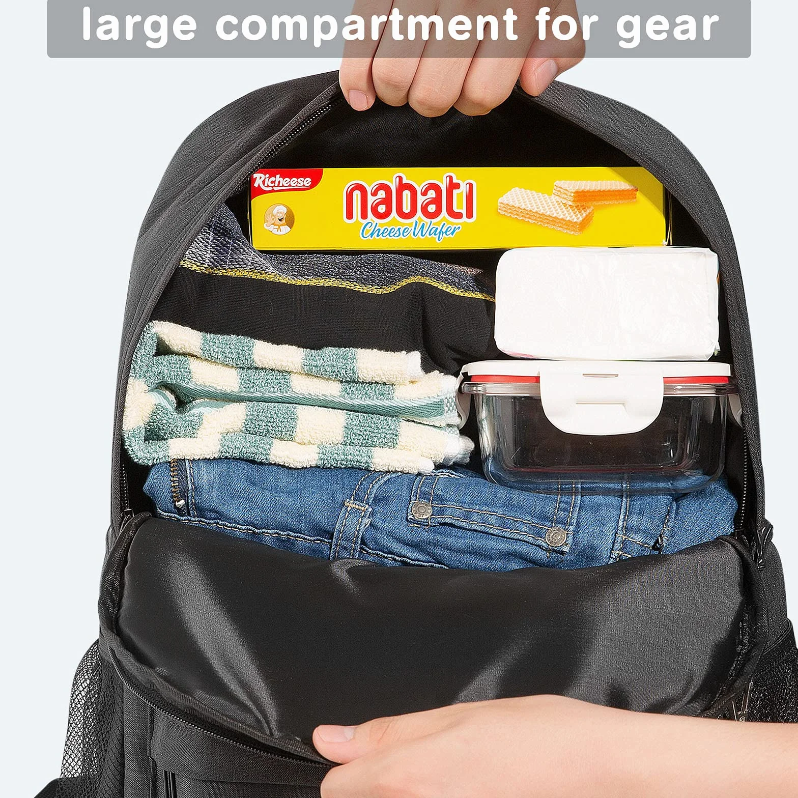 Kühlrucksack 2-IN-1 Isoliertasche groß Kühltasche Thermo Rucksack Auslaufsichere Rucksack mit Kühlfach Perfekt für Picknicks, Strand Ausflüge, Wandern, Arbeiten &Familienausflüge(24 Dosen)