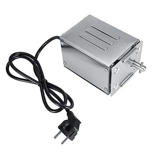 Longzhuo Edelstahl BBQ Grill, BBQ Spieß Rotisserie 50 – 70 kg, BBQ-Rotissore-Motor für Grillspieß, Edelstahl, (EU-Stecker 220 V)