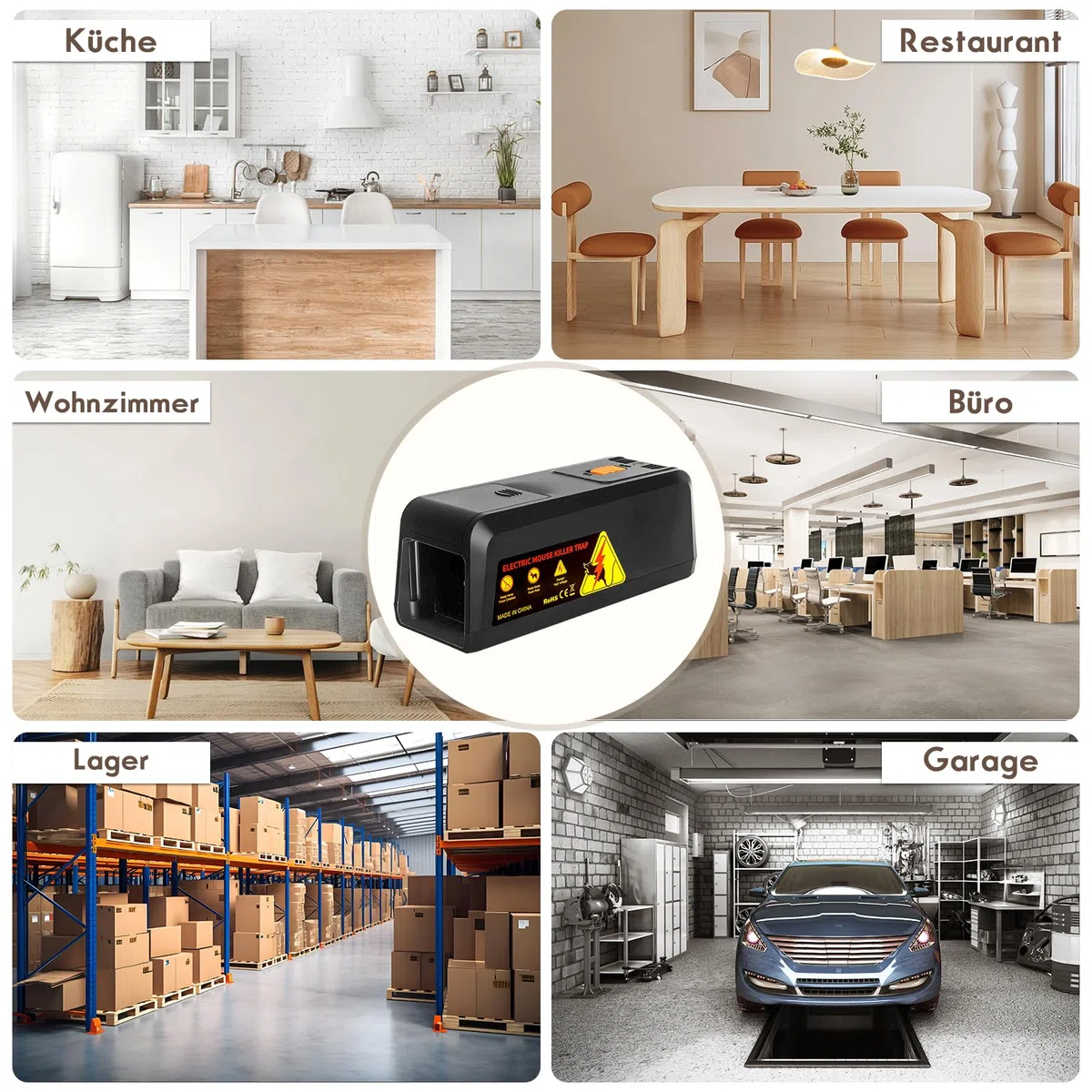 Elektrische Rattenfalle, Mausefalle Elektrisch Upgrade Eine Hochspannung Von 2800 V Tötet Mäuse Sofort Und Schmerzlos – Großes Einlassdesign, Wiederverwendbar & Hygienisch, Rattenfalle Elektrisch