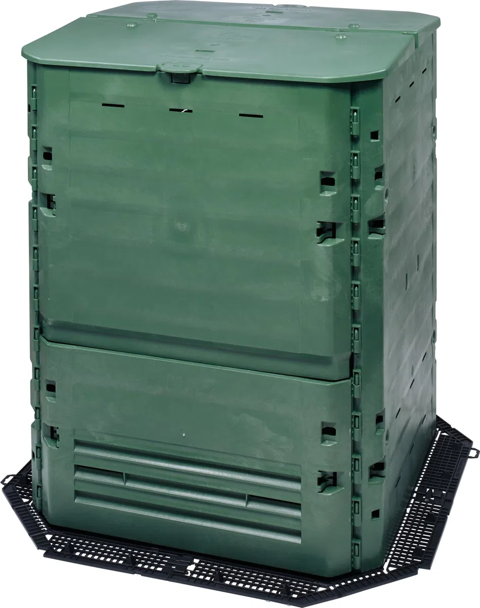 GARANTIA Bodengitter Thermo- / ECO-King 900/600 / 400 Liter schwarz - Bodengitter für Komposter, Garten, Komposter Garten, Gitter, Kompost, Abfall & Recycling, Wühlmausgitter