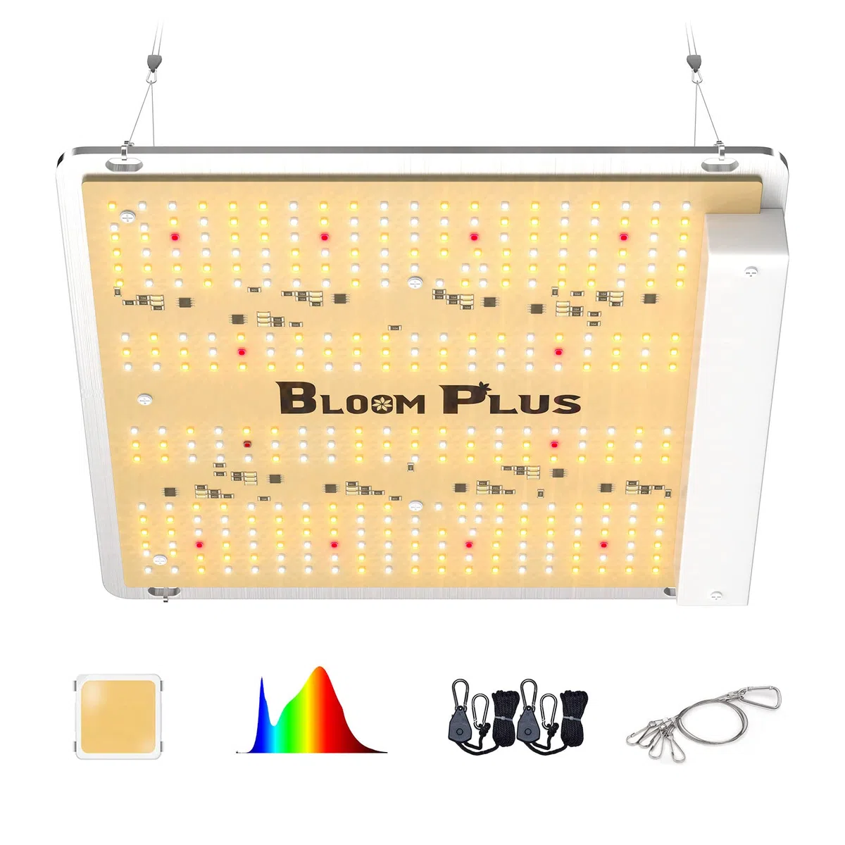 LED Grow Lampe Bloom Plus BP1000 Pflanzenlampe LED Vollspektrum LED Grow Light für Indoor Gartenarbeit Gemüse und Blumenpflanzung Pflanzen anzuchtlampe mit 336 Samsung Dioden