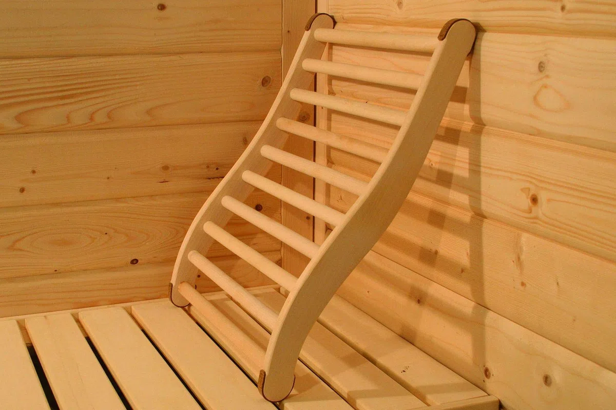 Karibu Sauna Rückenlehne Classic