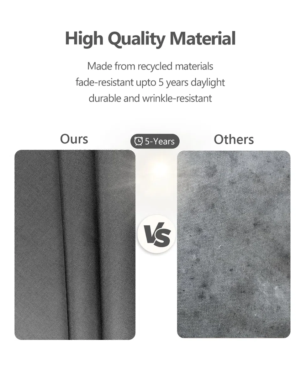 OutStep 100x40x5 cm Bankkissen für den Außenbereich, verstärkte, wasserdichte Sitzkissen, hochdichte Bankauflage mit Rutschfester Unterseite, Outdoor-Kissen für Schaukelmöbel (grau)
