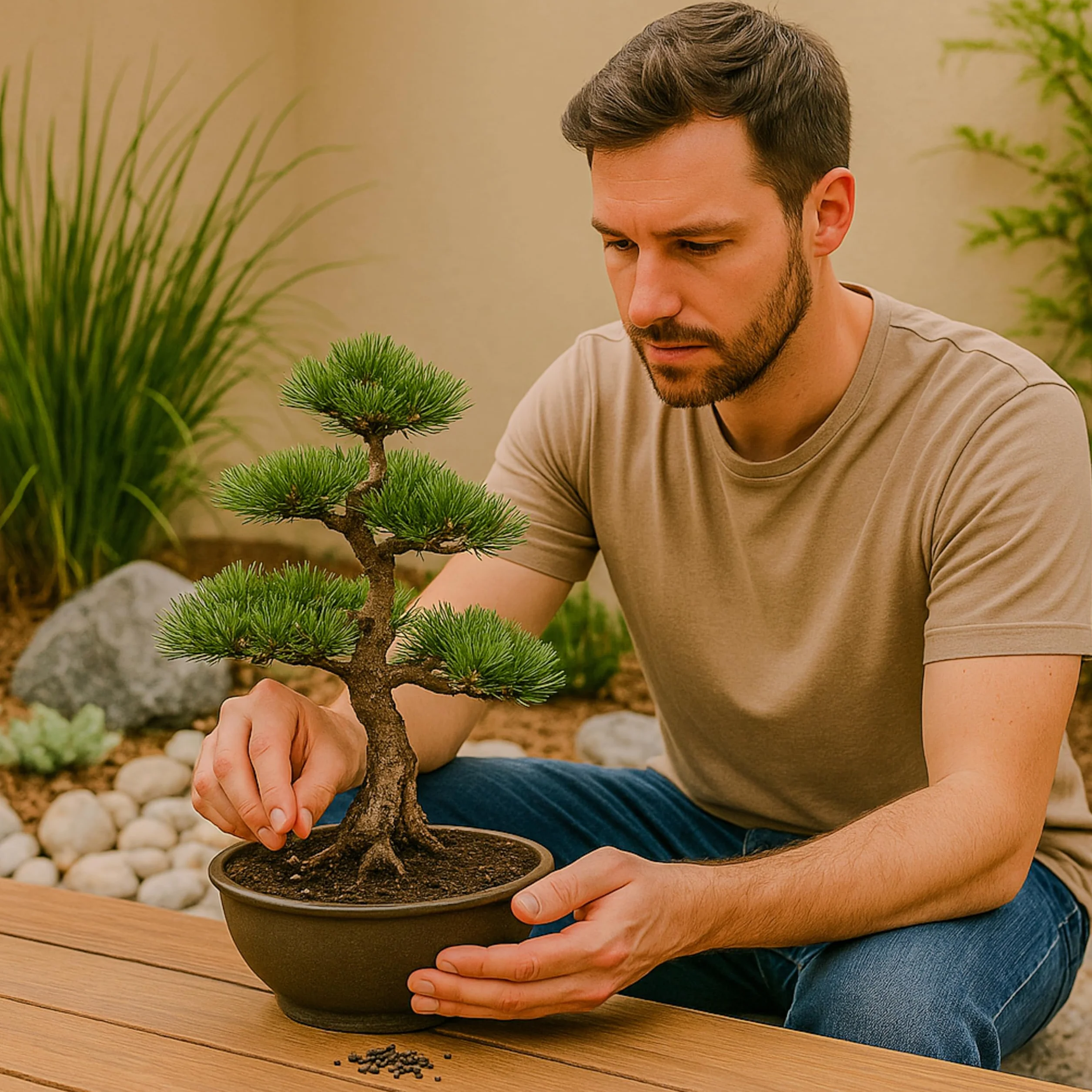 CULTIVERS Bio-Bonsaidünger 5 kg, granuliert, 100% pflanzlich, organisch und natürlich, langsam und kontrolliert freisetzend, NPK 8-1-5 + 74% organische Substanz, mit Huminsäuren