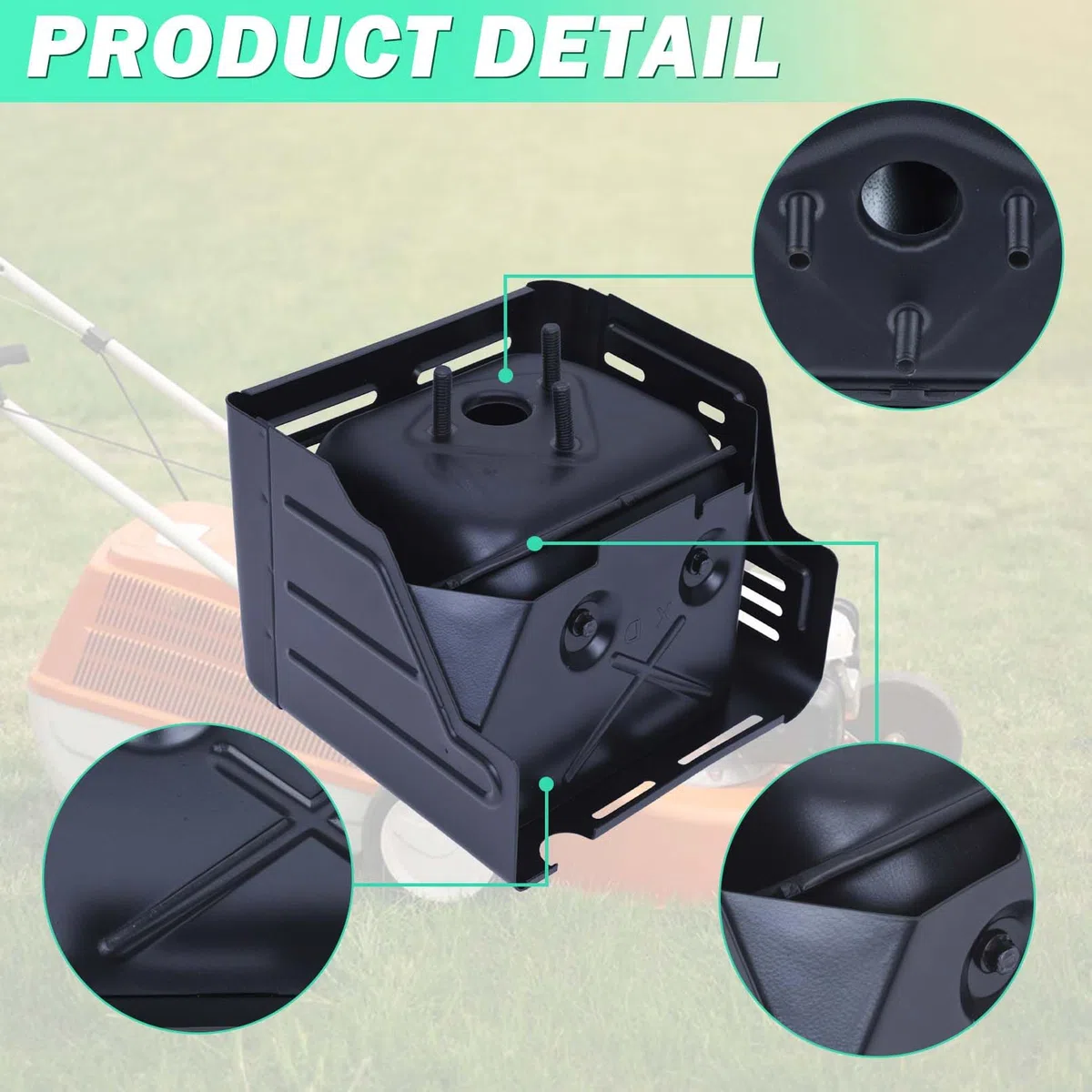 Auspuff für Honda GX390 GX340 11HP 13HP Motoren, ADEFOL Auspuff mit Auspuffrohr Dichtung 4 Takt Motor Auspuffbaugruppe Ersatzteile Schalldämpfer Dichtunssatz Zubehör