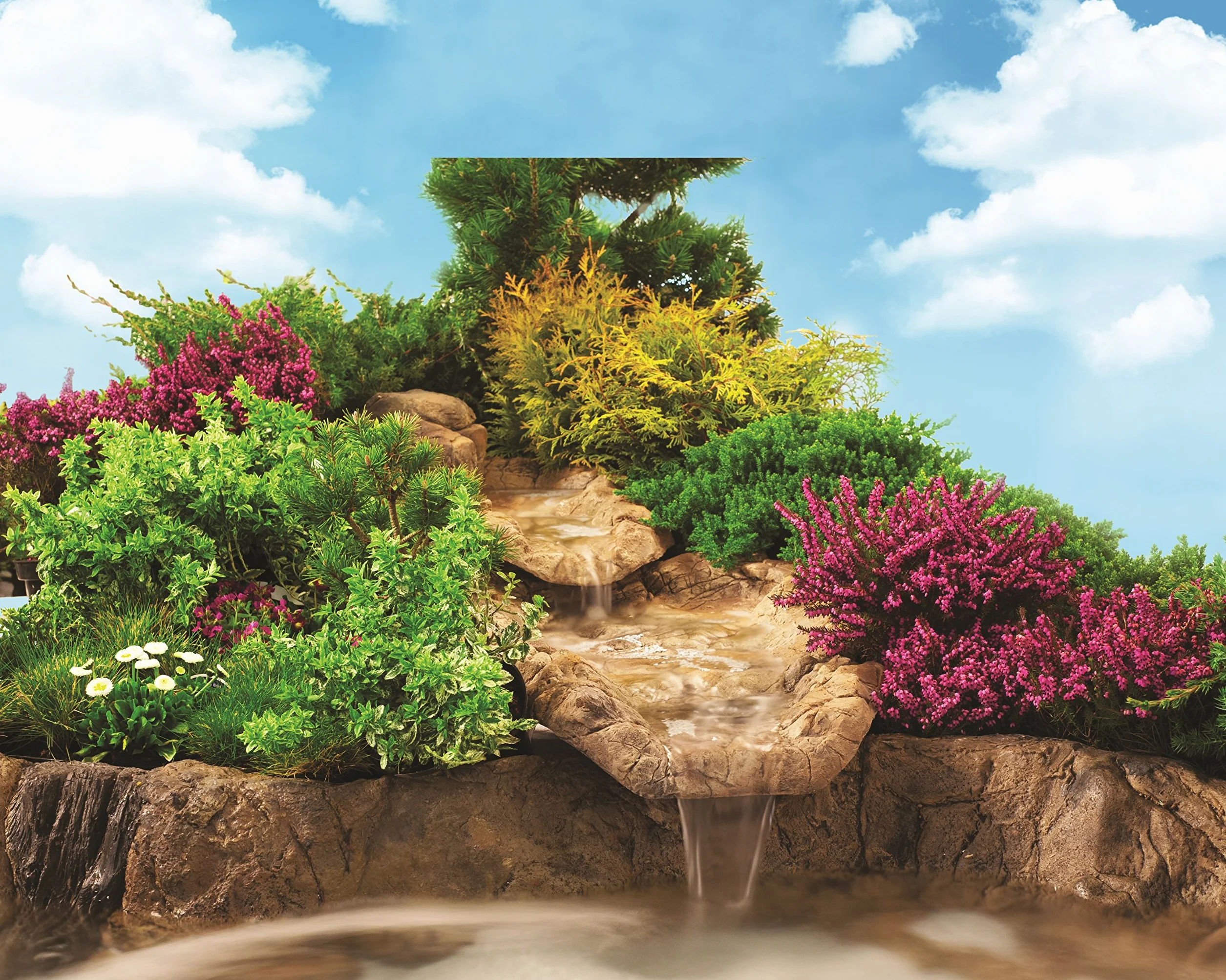 Bachlauf Wasserfall Gartenteich Bachlaufschalen Set 135 x 50cm Gr. S
