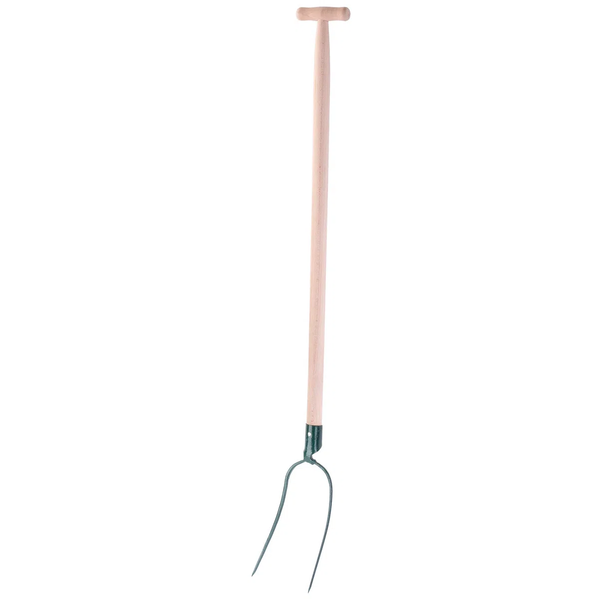 KADAX Heugabel, Forke, Spatengabel, Grabegabel, Mistgabel, Gabel für Garten, Drahtgabel mit Holzstiel, Gartengabel aus hochwertigem Stahl, Dunggabel, Gartenforke (2 Zinken, T-Griff)