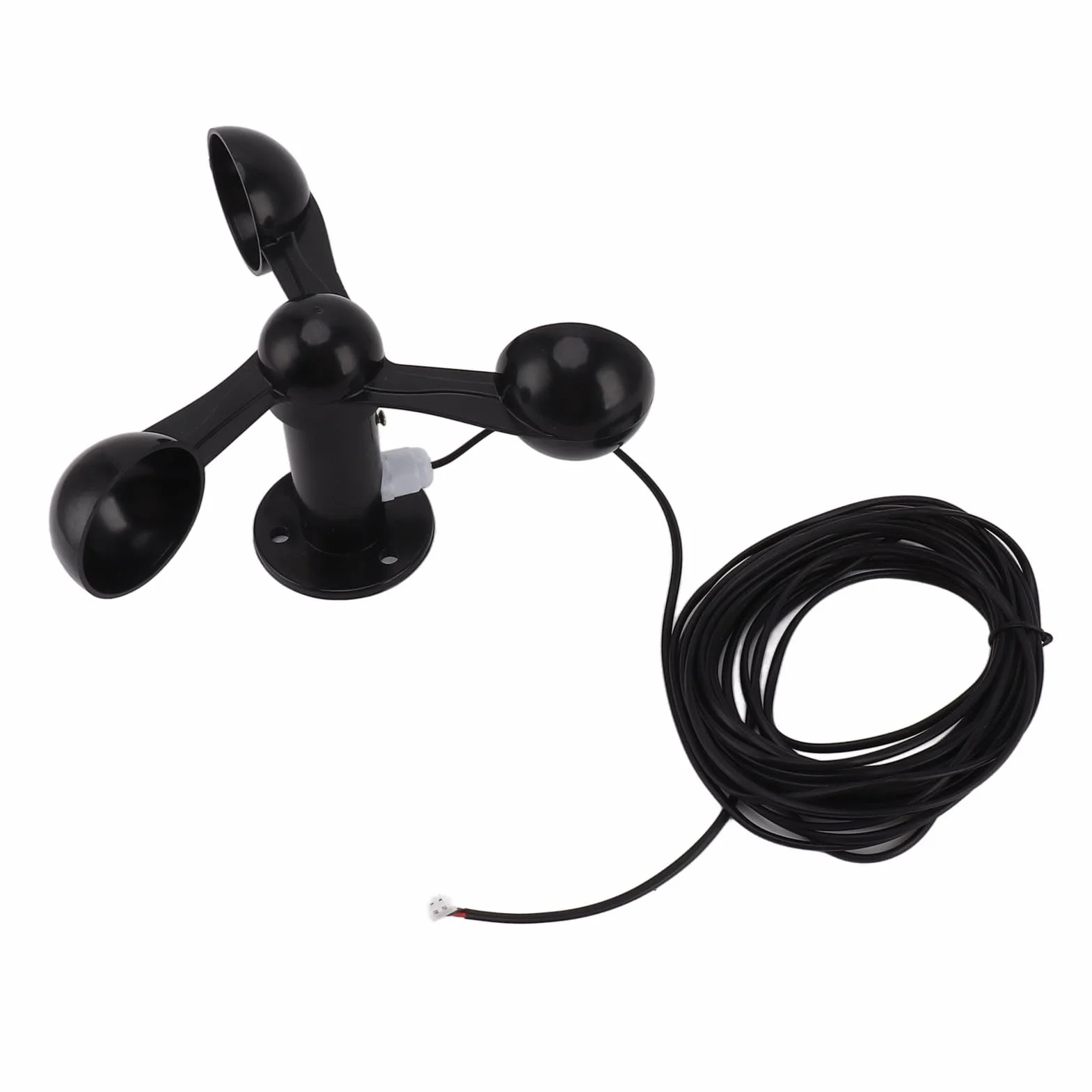 3-Tassen-Windsensor ABS Windgeschwindigkeitsdetektor 8M Wasserdichtes Kabel