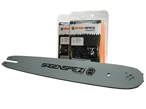 35cm Sägenspezi Schwert-Set Drive mit 2 Vollmeißelketten 3/8"P 50TG 1,3mm passend für Stihl 017 MS 170 MS170