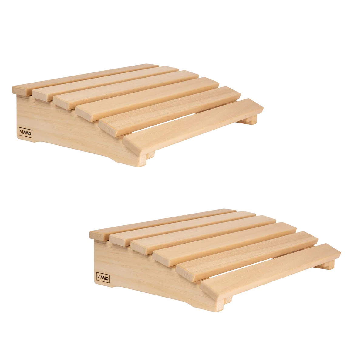 Sauna Kopfstütze Kopfteil Rückenlehne gebogen aus Abachiholz Set 2 Stück 39,5 cm x 30 cm
